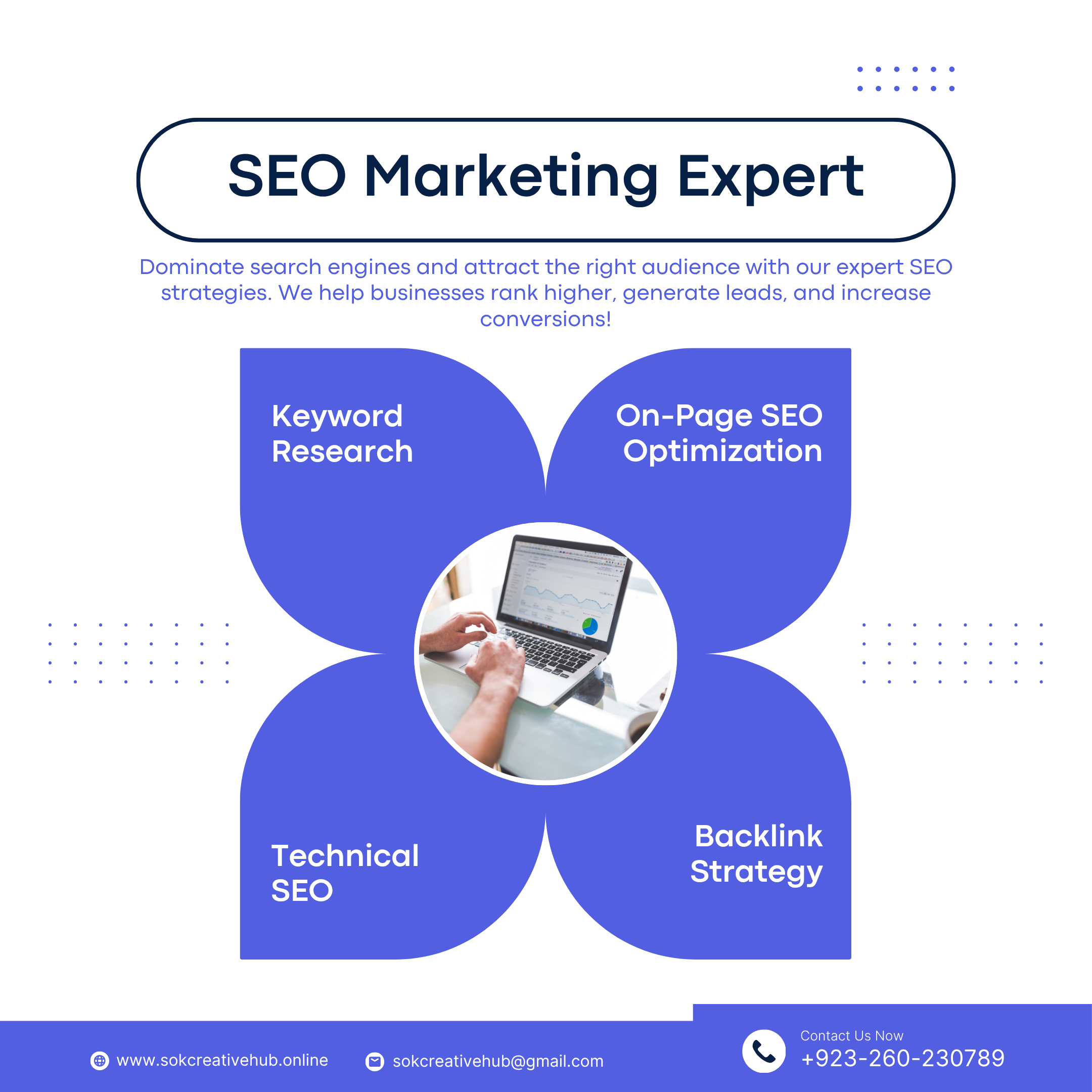 seo audit with complete services in sok creative hub multan